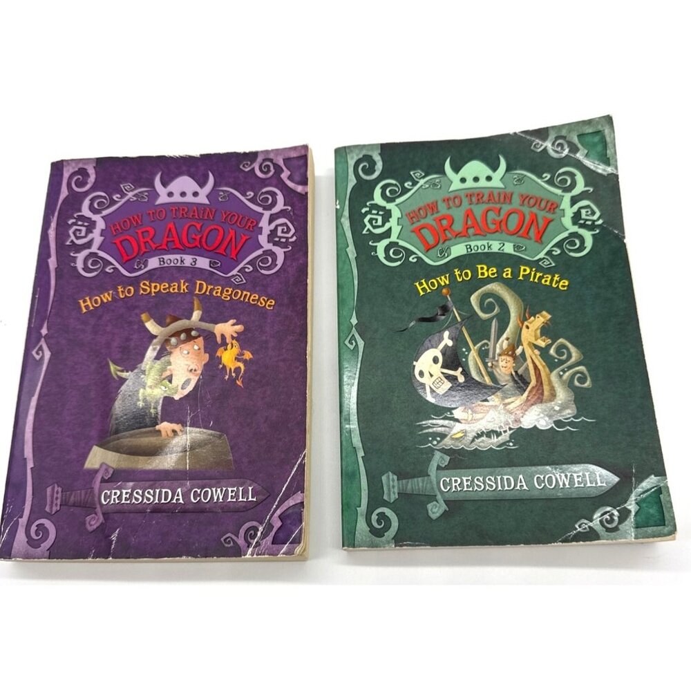How to Train Your Dragon Lot Of 2 Books- Books 2 and 3